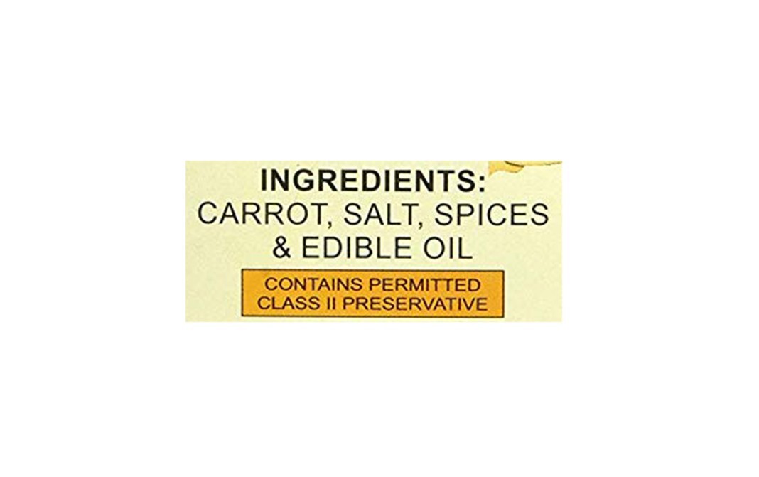 Sun Grow Carrot Pickle    Plastic Jar  1 kilogram